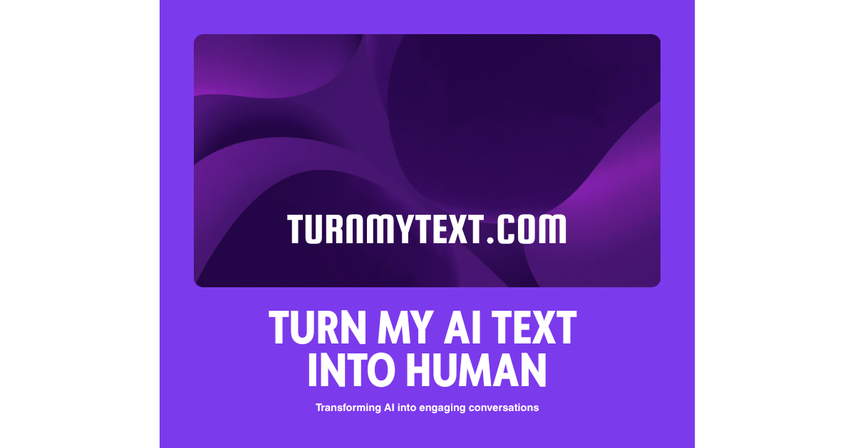Sample Human Text turnmytext - AI to Human Text Converter | Make AI Text Sound Human